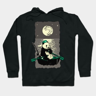 Panda travels the ocean Hoodie